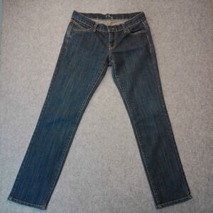 Old Navy Diva Jeans Womens 4 Regular Dark Wash Straight Leg Low Rise Blue Denim